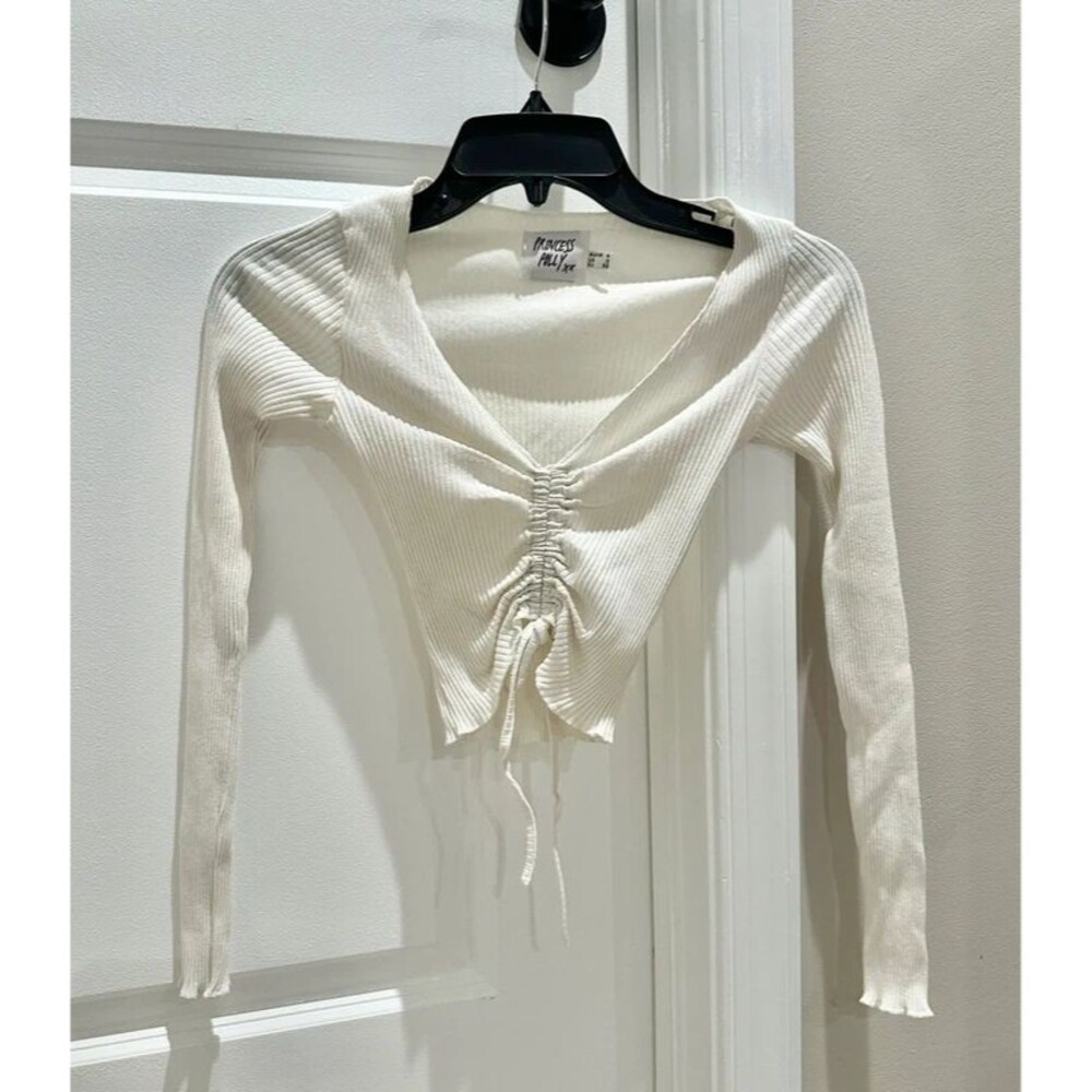 Princess Polly Ruched Long Sleeve Crop Top